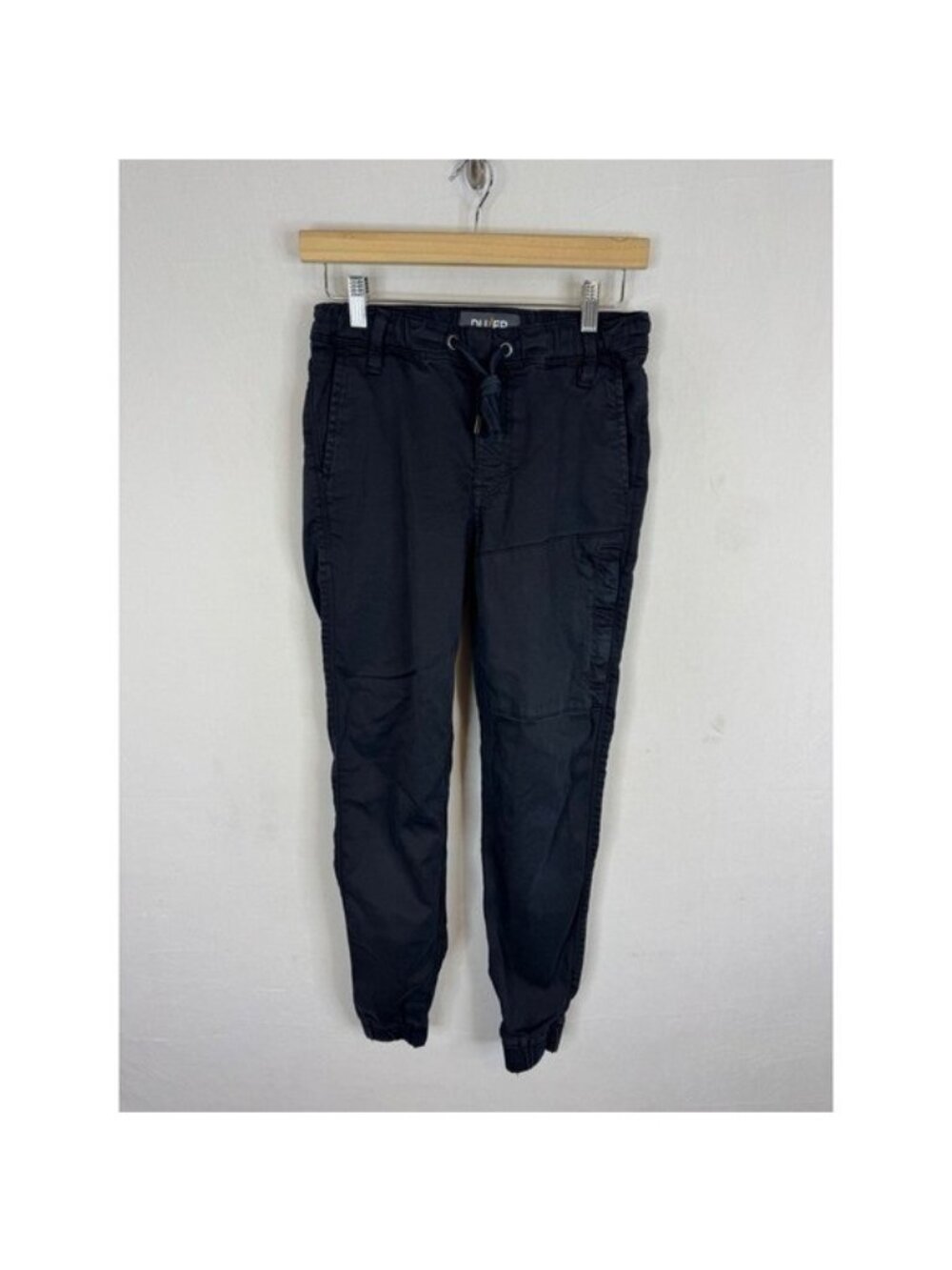 DU/ER N2X Slim Fit Jogger Pants Black Drawstring Cuffed 26x29